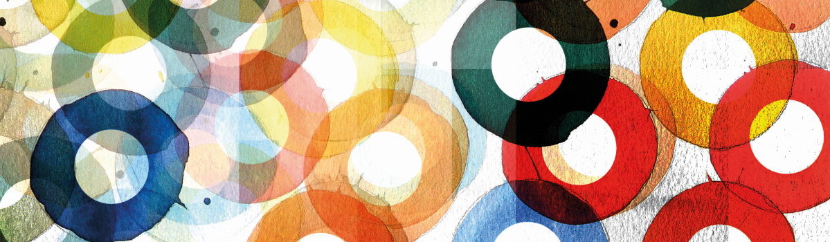 Coloured Abstract Circles 1199X350