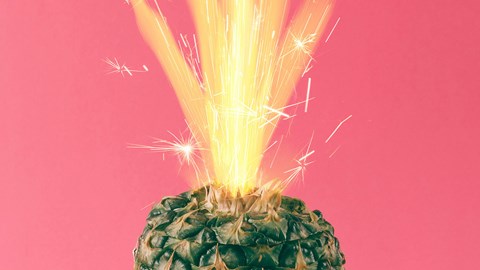Exploding Pineapple Header