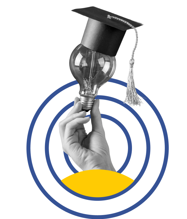 A person holding a light bulb